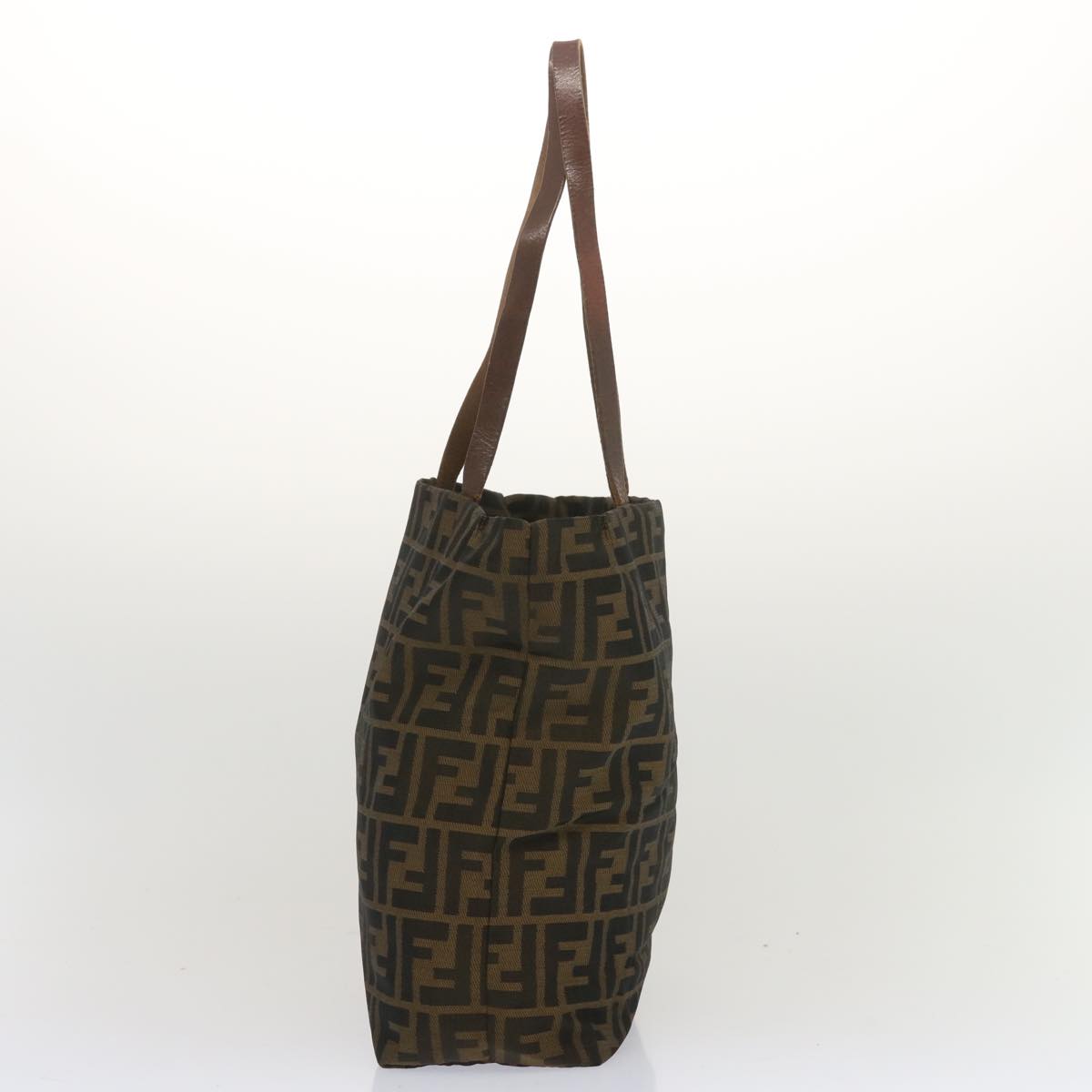 FENDI Zucca Canvas Tote Bag Black Brownep3655