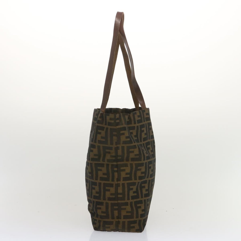 FENDI Zucca Canvas Tote Bag Black Brownep3655