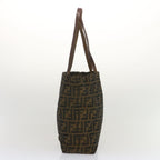 FENDI Zucca Canvas Tote Bag Black Brownep3655