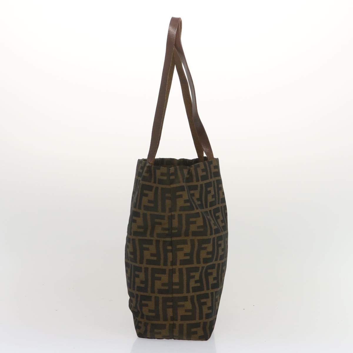 FENDI Zucca Canvas Tote Bag Black Brownep3655