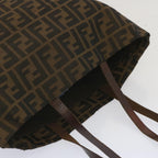FENDI Zucca Canvas Tote Bag Black Brownep3655