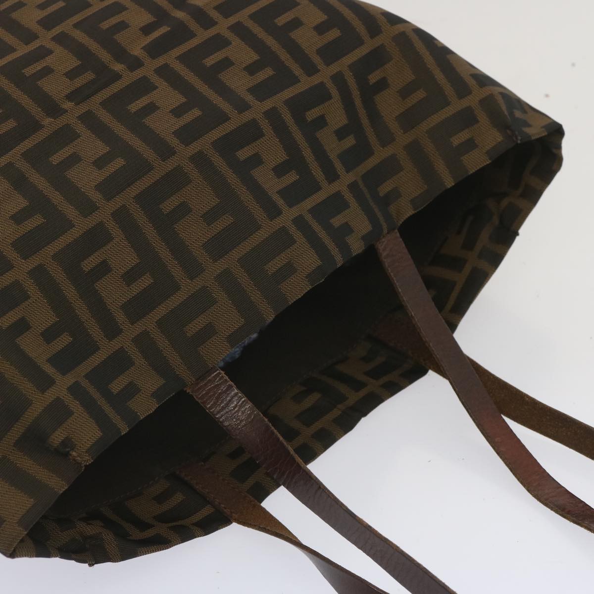 FENDI Zucca Canvas Tote Bag Black Brownep3655