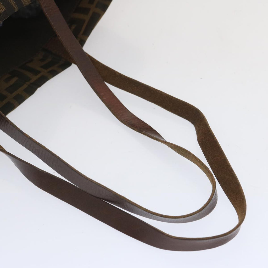FENDI Zucca Canvas Tote Bag Black Brownep3655
