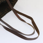 FENDI Zucca Canvas Tote Bag Black Brownep3655