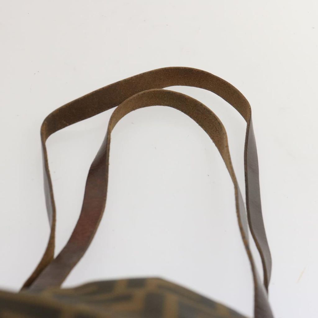 FENDI Zucca Canvas Tote Bag Black Brownep3655
