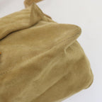 FENDI Mamma Baguette Shoulder Bag Suede Beigeep3672