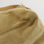 FENDI Mamma Baguette Shoulder Bag Suede Beigeep3672