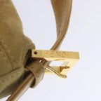 FENDI Mamma Baguette Shoulder Bag Suede Beigeep3672