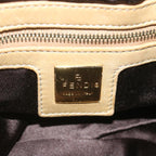 FENDI Mamma Baguette Shoulder Bag Suede Beigeep3672