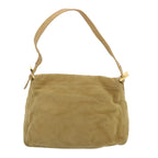 FENDI Mamma Baguette Shoulder Bag Suede Beigeep3672