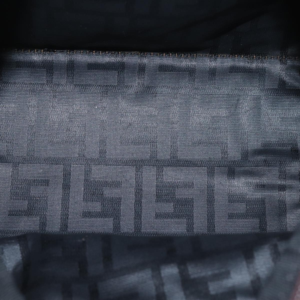 FENDI Zucca Canvas Hand Bag Brown Blackep3722