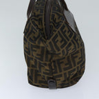 FENDI Zucca Canvas Hand Bag Brown Blackep3722