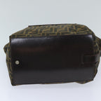 FENDI Zucca Canvas Hand Bag Brown Blackep3722