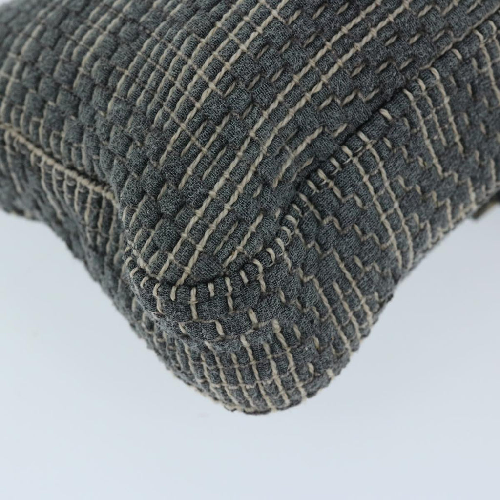 FENDI Zucca Canvas Mamma Baguette Shoulder Bag Grayep3723