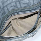 FENDI Zucca Canvas Mamma Baguette Shoulder Bag Grayep3723