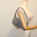 FENDI Zucca Canvas Mamma Baguette Shoulder Bag Grayep3723