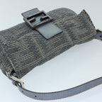 FENDI Zucca Canvas Mamma Baguette Shoulder Bag Grayep3723