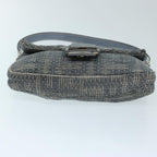 FENDI Zucca Canvas Mamma Baguette Shoulder Bag Grayep3723