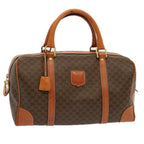 CELINE Macadam Canvas Boston Bag PVC Brown  ep3745