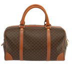 CELINE Macadam Canvas Boston Bag PVC Brown  ep3745