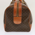 CELINE Macadam Canvas Boston Bag PVC Brown  ep3745