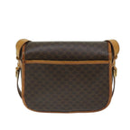 CELINE Macadam Canvas Shoulder Bag PVC Brown Auth ep3765
