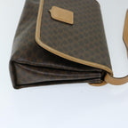CELINE Macadam Canvas Shoulder Bag PVC Brown  ep3786