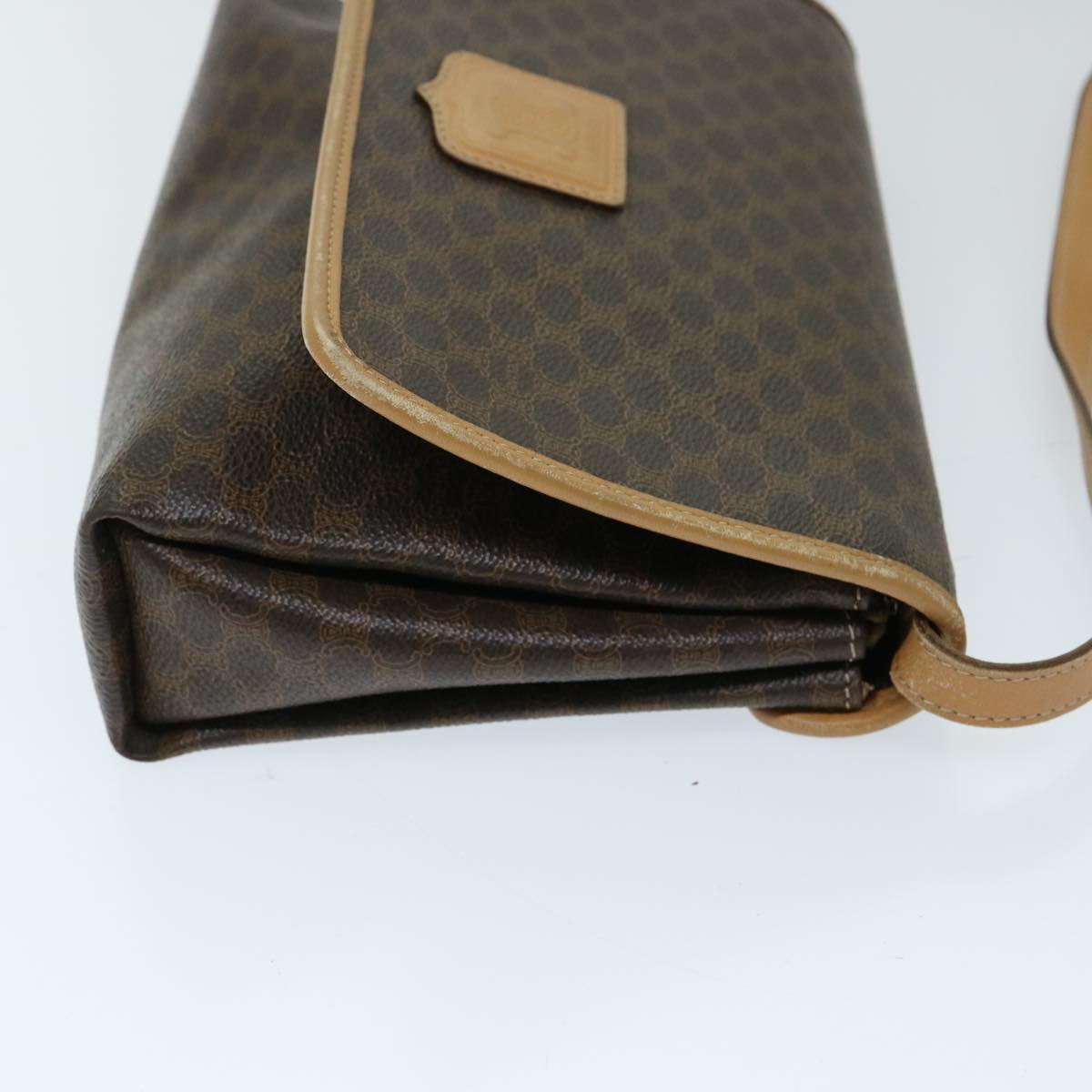 CELINE Macadam Canvas Shoulder Bag PVC Brown  ep3786