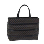 CELINE Macadam Canvas Hand Bag PVC Black Auth ep3818