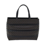 CELINE Macadam Canvas Hand Bag PVC Black Auth ep3818