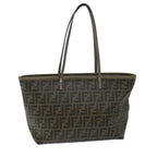 FENDI Zucca Canvas Tote Bag Black Brownep3830