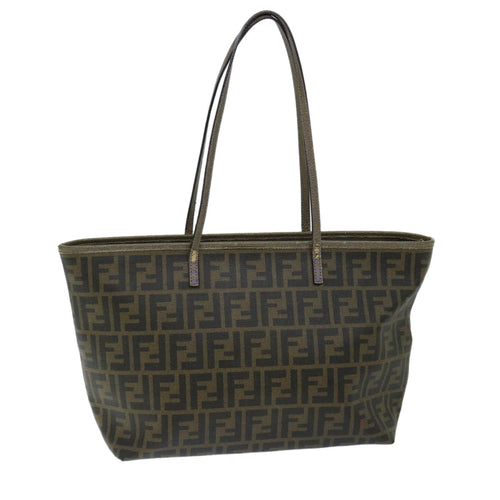 FENDI Zucca Canvas Tote Bag Black Brownep3830