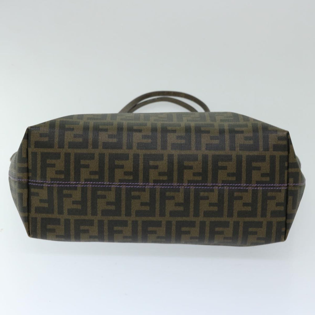 FENDI Zucca Canvas Tote Bag Black Brownep3830