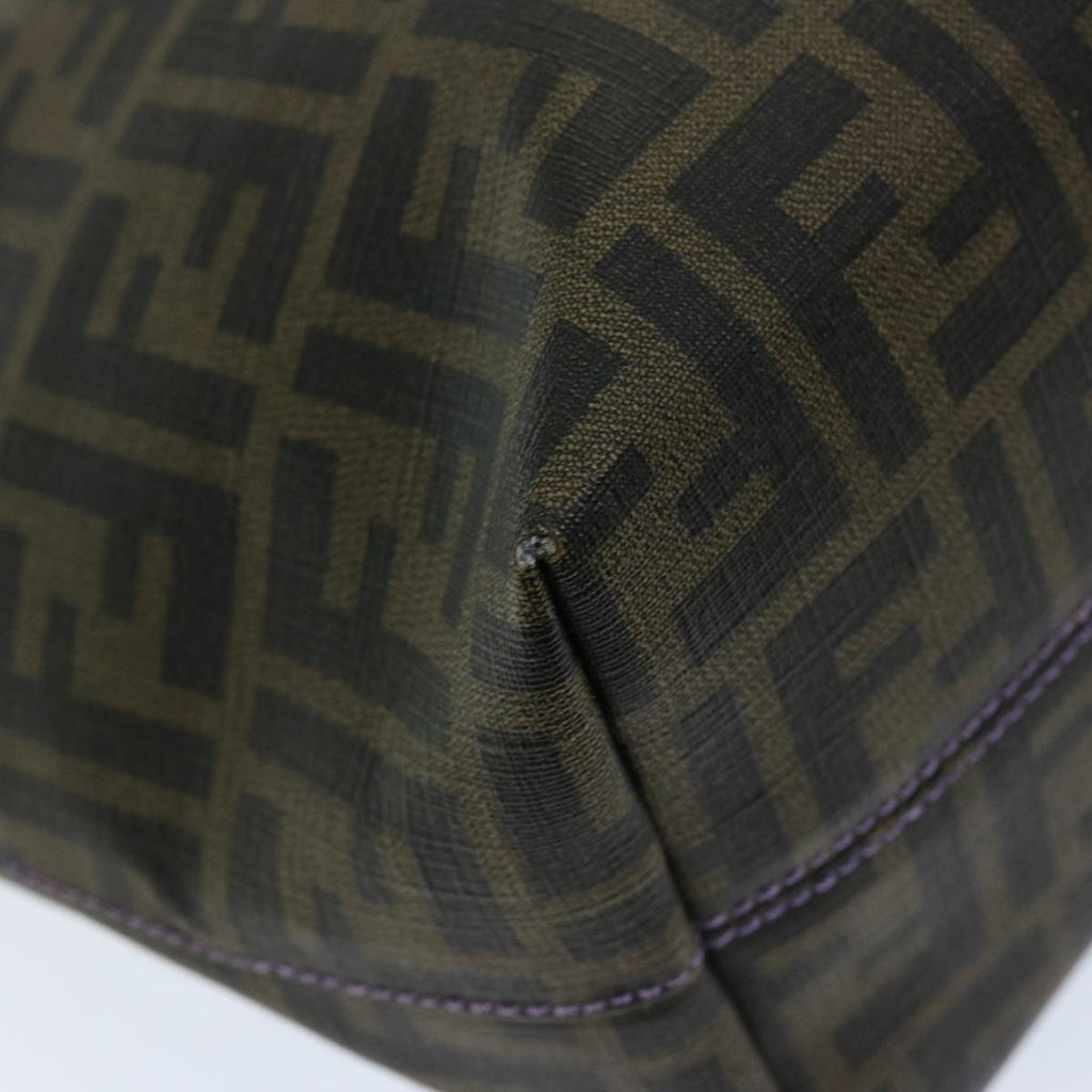 FENDI Zucca Canvas Tote Bag Black Brownep3830