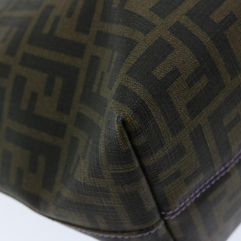 FENDI Zucca Canvas Tote Bag Black Brownep3830