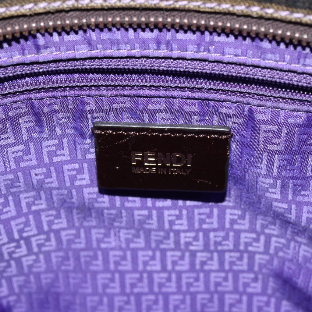 FENDI Zucca Canvas Tote Bag Black Brownep3830