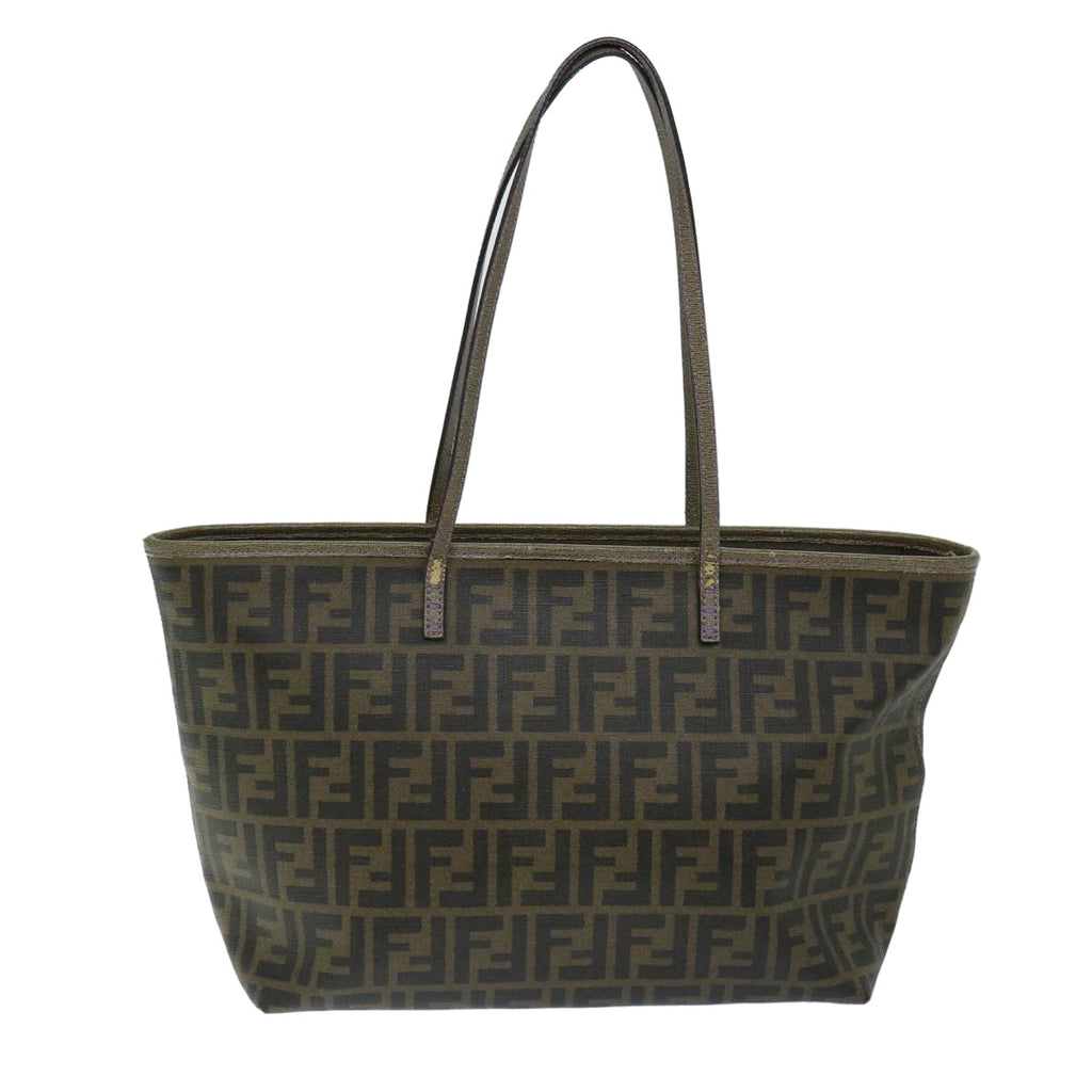 FENDI Zucca Canvas Tote Bag Black Brownep3830