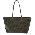 FENDI Zucca Canvas Tote Bag Black Brownep3830