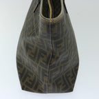 FENDI Zucca Canvas Tote Bag Black Brownep3830