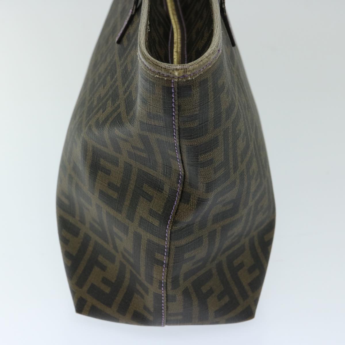 FENDI Zucca Canvas Tote Bag Black Brownep3830