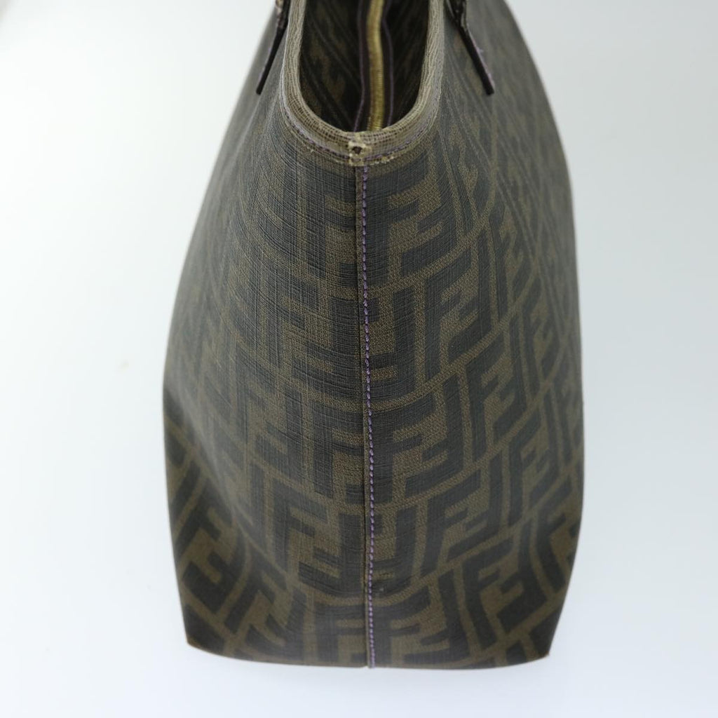 FENDI Zucca Canvas Tote Bag Black Brownep3830