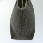 FENDI Zucca Canvas Tote Bag Black Brownep3830