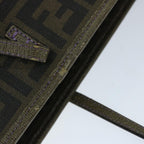 FENDI Zucca Canvas Tote Bag Black Brownep3830