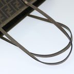 FENDI Zucca Canvas Tote Bag Black Brownep3830