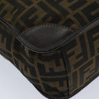 FENDI Zucca Canvas Tote Bag Black Brownep3832