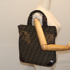 FENDI Zucca Canvas Tote Bag Black Brownep3832