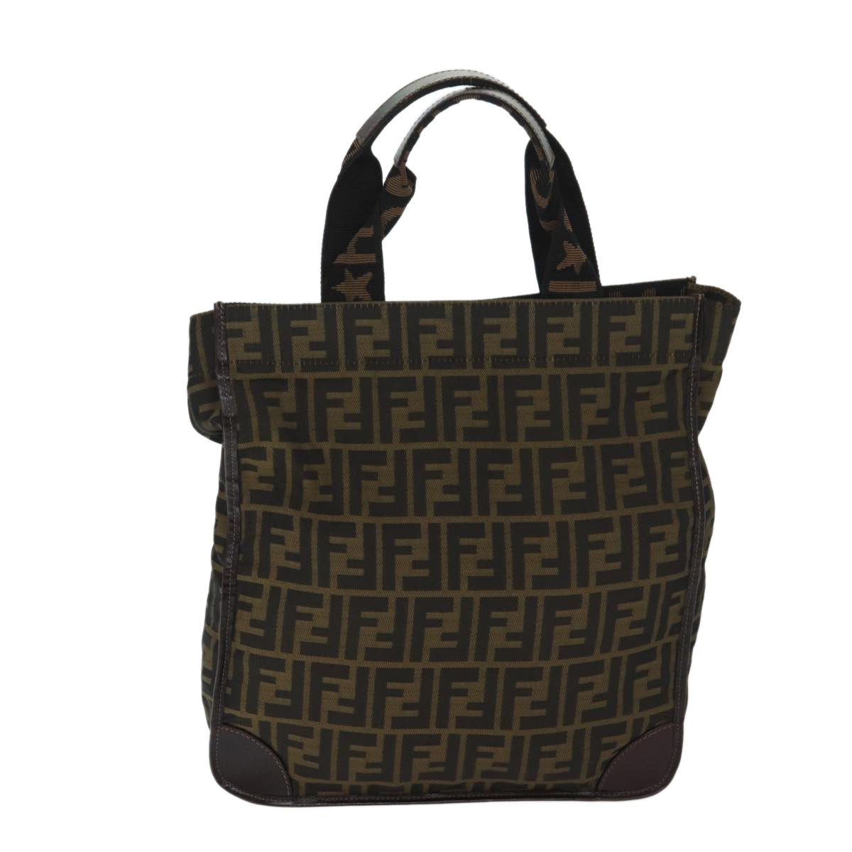 FENDI Zucca Canvas Tote Bag Black Brownep3832