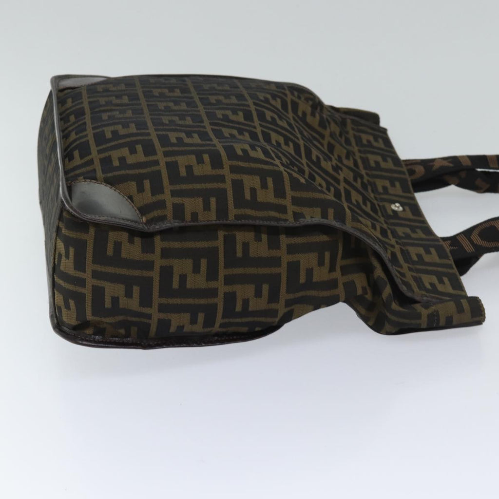 FENDI Zucca Canvas Tote Bag Black Brownep3832
