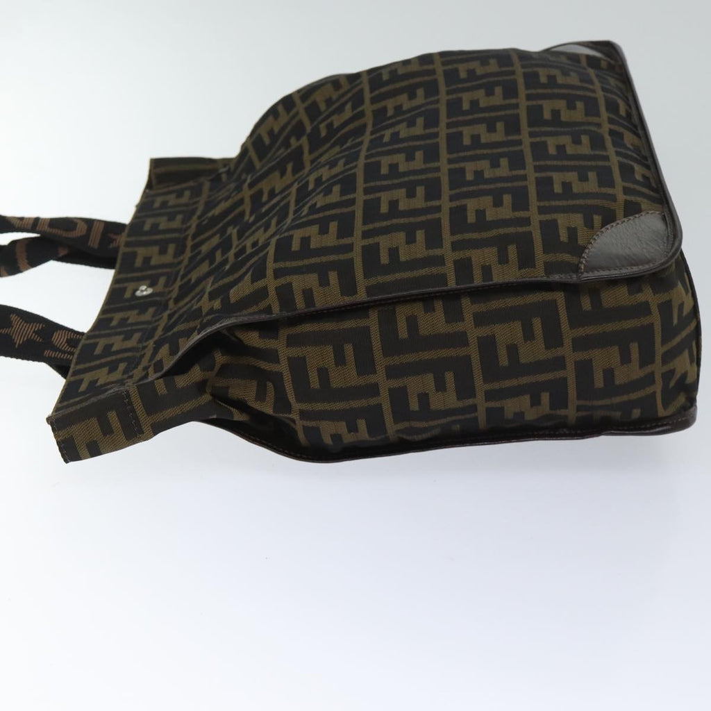 FENDI Zucca Canvas Tote Bag Black Brownep3832