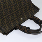 FENDI Zucca Canvas Tote Bag Black Brownep3832
